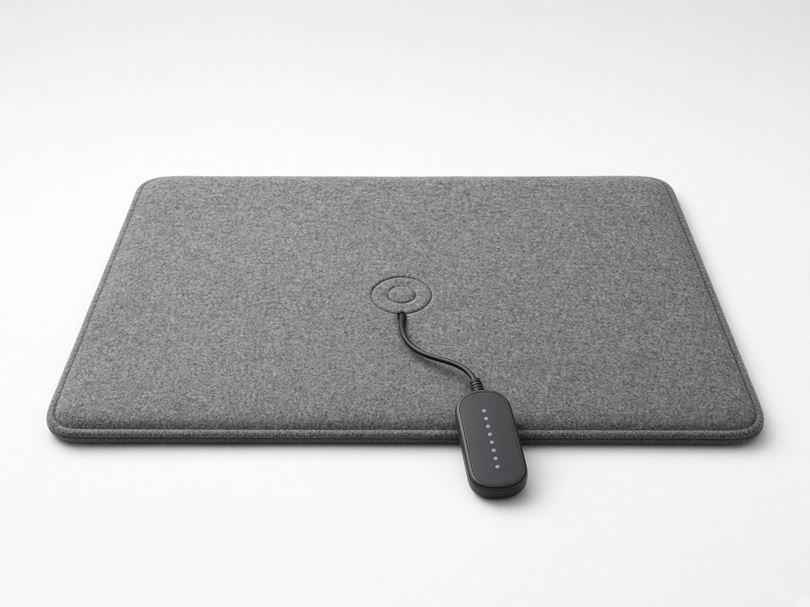 Tapis chauffant pour les pieds gris