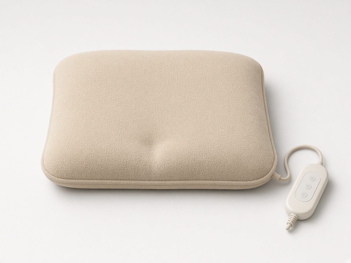 Coussin chauffant beige