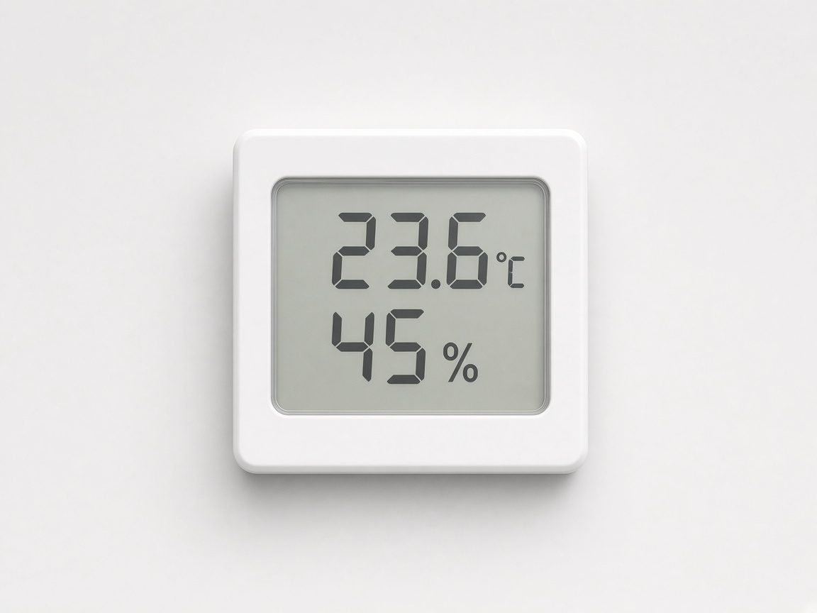 Thermomètre hygromètre digital blanc