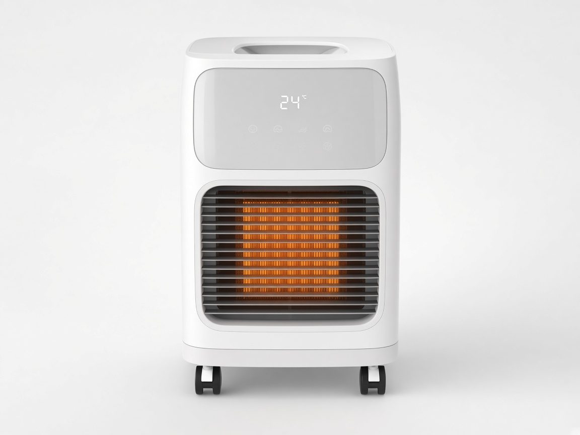 Radiateur mobile connecté blanc